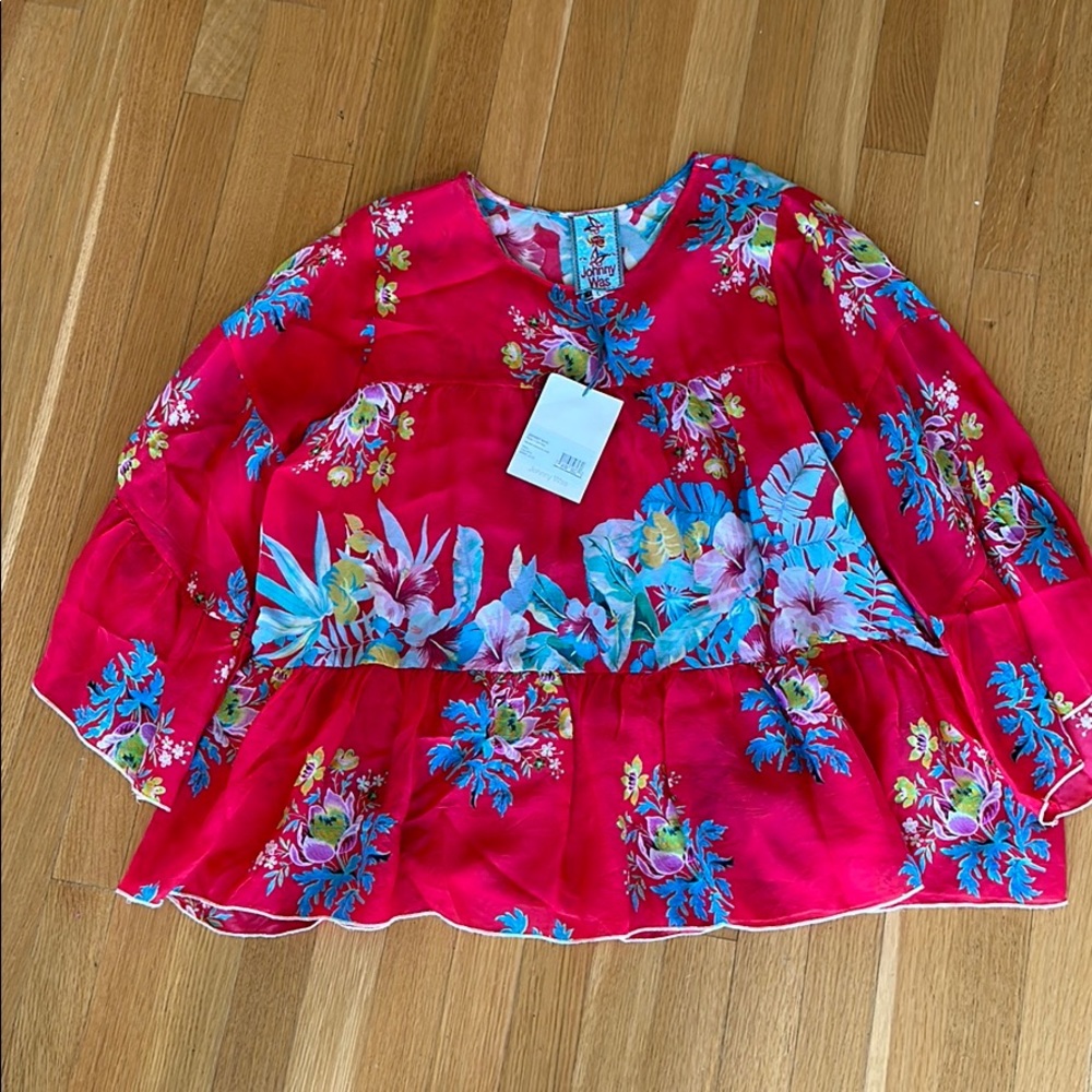 Johnny Was floral blouse